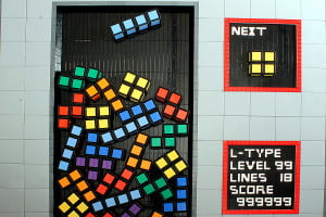 Bad Live Action Tetris Game
