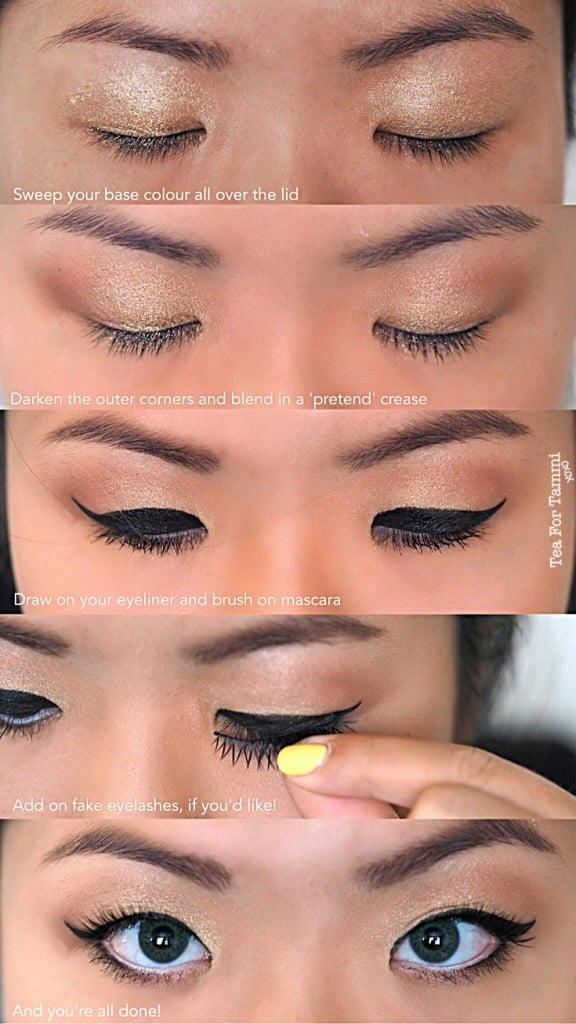 Easy eye makeup for monolids Tea For Tammi