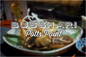 Sydney Food Blog Review of Busshari, Potts Point