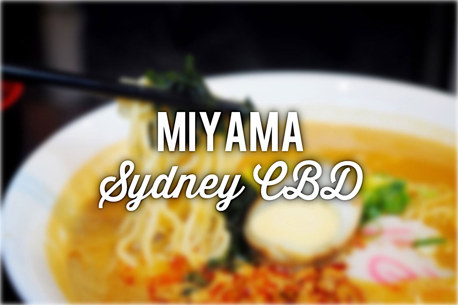 Sydney Food Blog Re view of Miyama, Sydney CBD